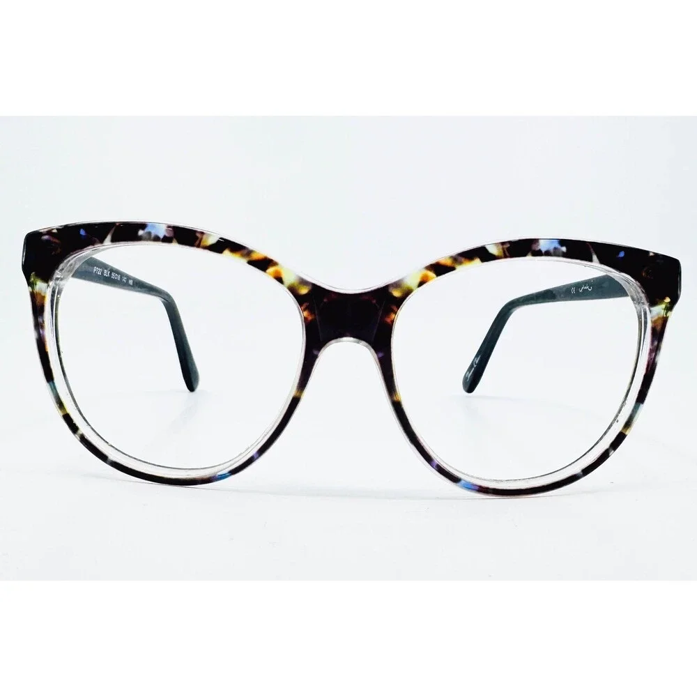 Phoebe Eyeglasses Women Black Tortoise Cat Eye P722 55-16-140